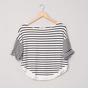 Zara Cropped Striped Shirt